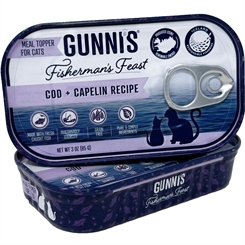 Gunnis Toppers Torsk & Lodde til kat 85g